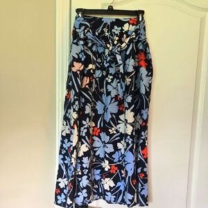 Time and Tru‎ Blue and White Maxi A-Line Skirt